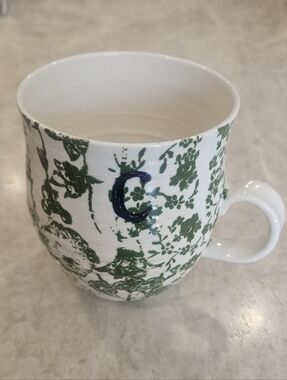Anthropologie Mug With C Initial, 2 For $20